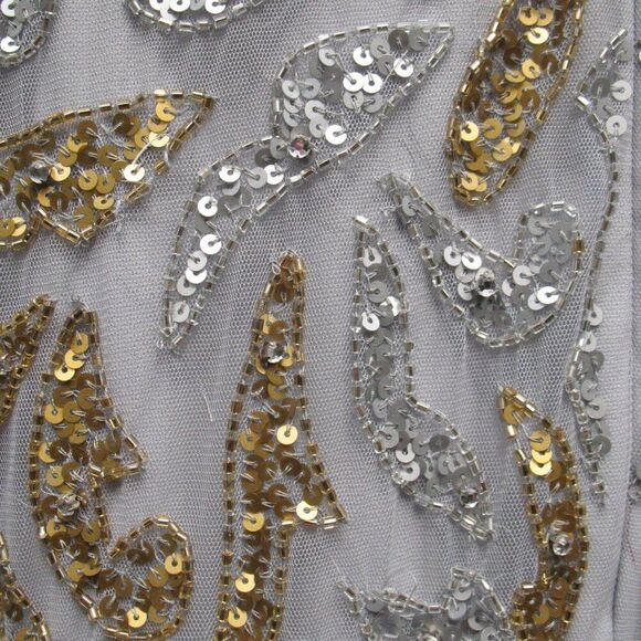 MAC DUGGAL 5124  Beaded Long Sleeve Evening Gown Dress - Picture 8 of 13